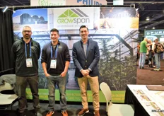 The GrowSpan team is ready to welcome visitors: Rob Steere, Sal Sapia and Chris Machnich.